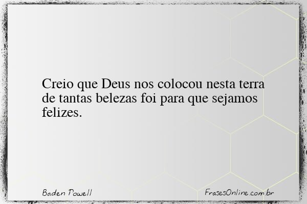 Frase de Baden Powell