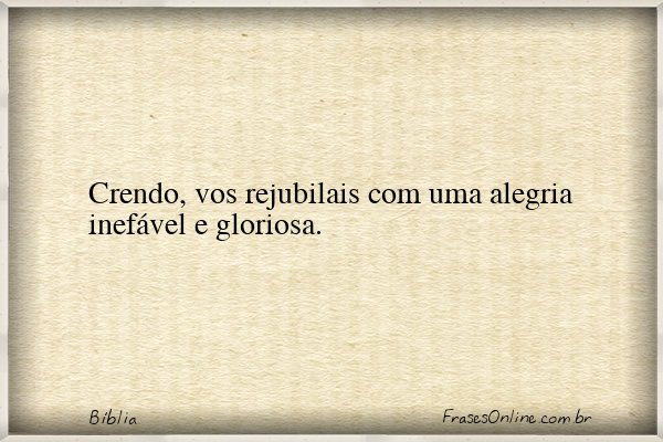 Frase de Bíblia