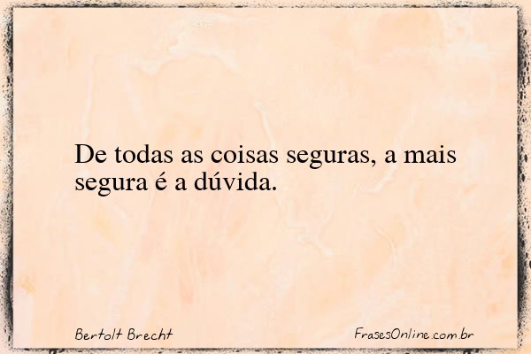 Frase de Bertolt Brecht