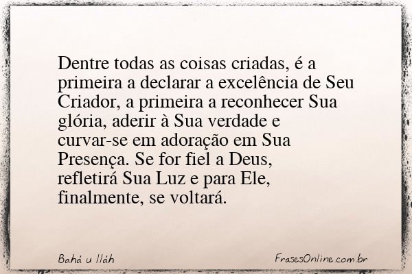 Frase de Bahá u lláh