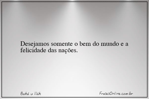 Frase de Bahá u lláh