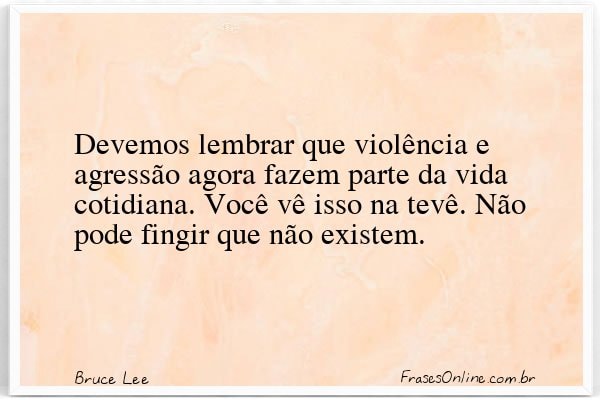Frase de Bruce Lee
