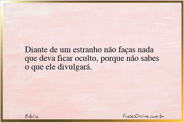 Frase de Bíblia