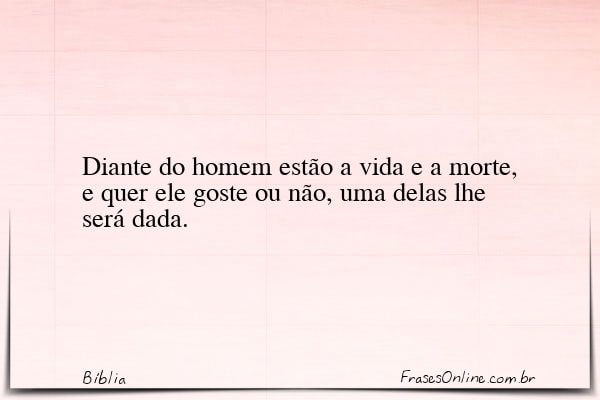 Frase de Bíblia