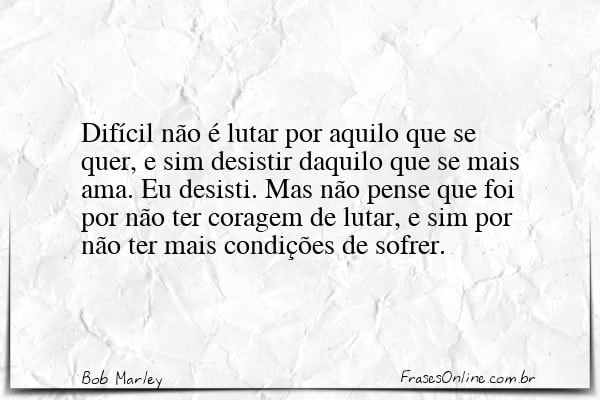 Frase de Bob Marley