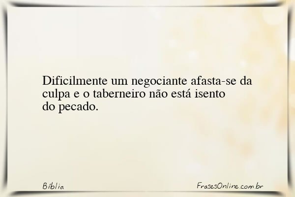 Frase de Bíblia