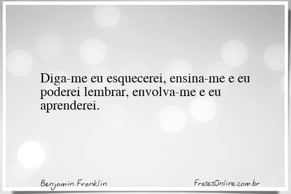 Frase de Benjamin Franklin