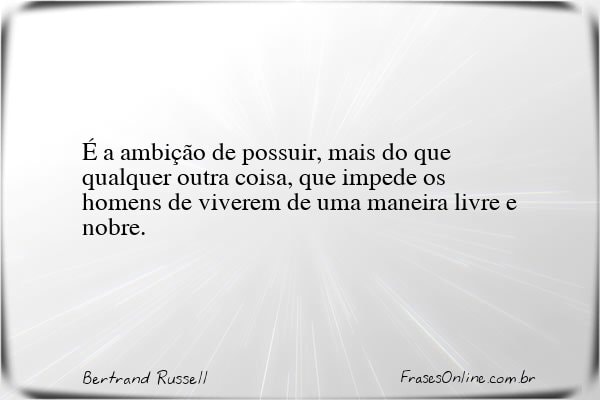 Frase de Bertrand Russell