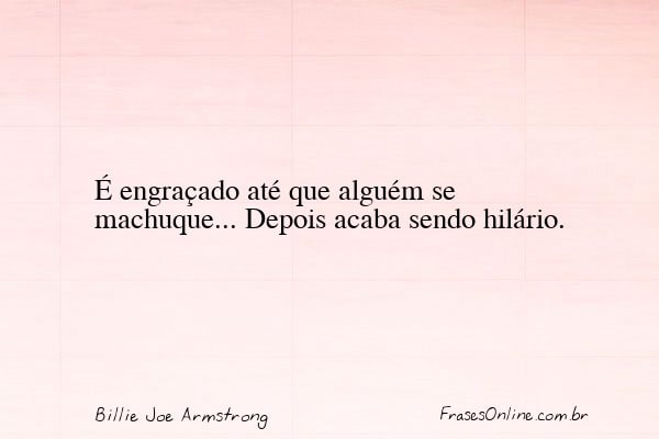 Frase de Billie Joe Armstrong