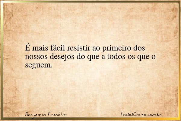 Frase de Benjamin Franklin