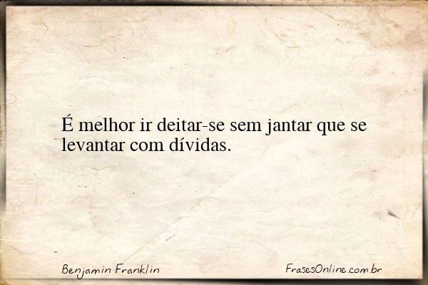 Frase de Benjamin Franklin