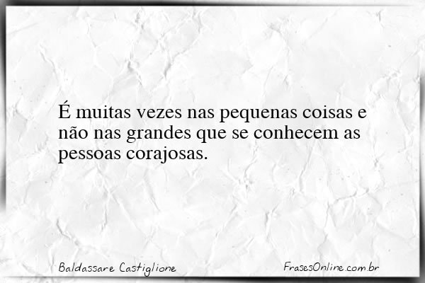 Frase de Baldassare Castiglione