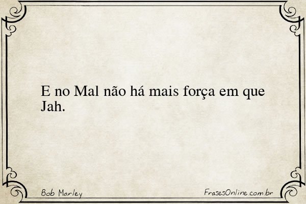Frase de Bob Marley