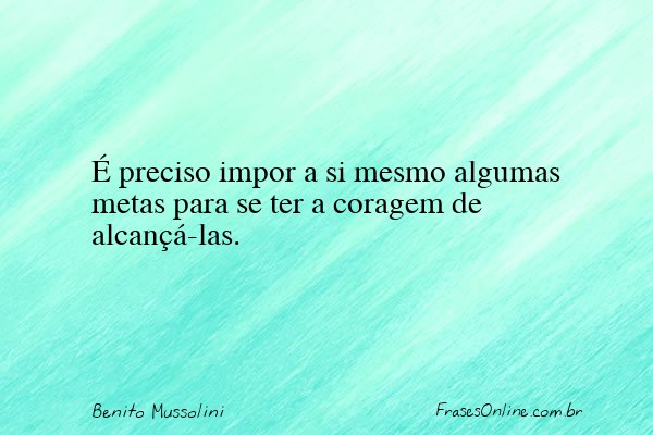 Frase de Benito Mussolini