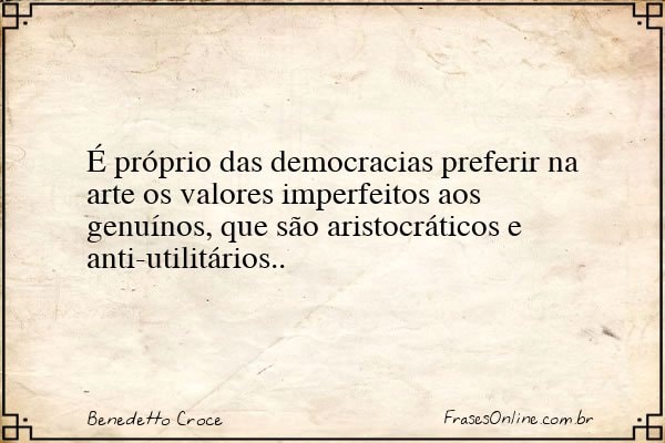 Frase de Benedetto Croce