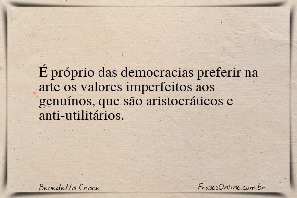 Frase de Benedetto Croce