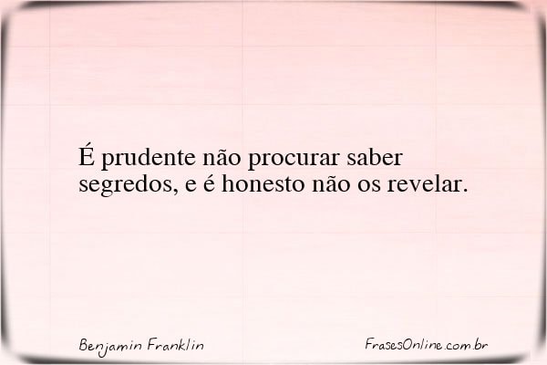 Frase de Benjamin Franklin