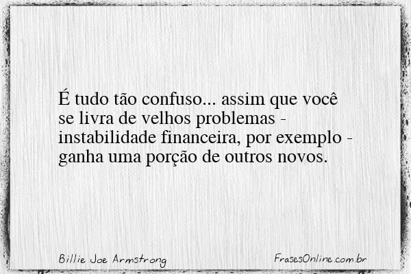 Frase de Billie Joe Armstrong