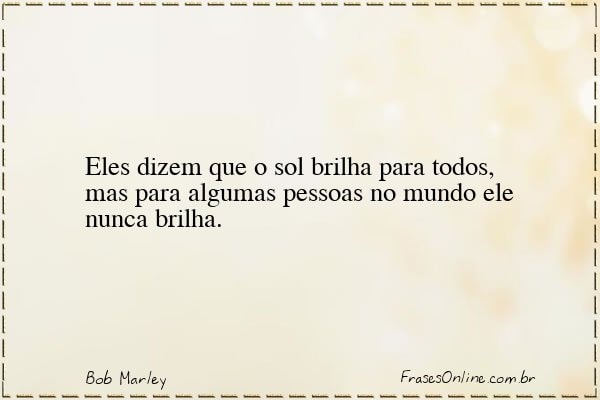 Frase de Bob Marley