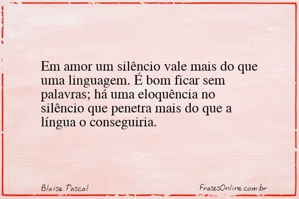 Frase de Blaise Pascal