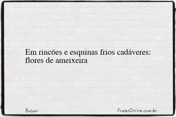 Frase de Buson