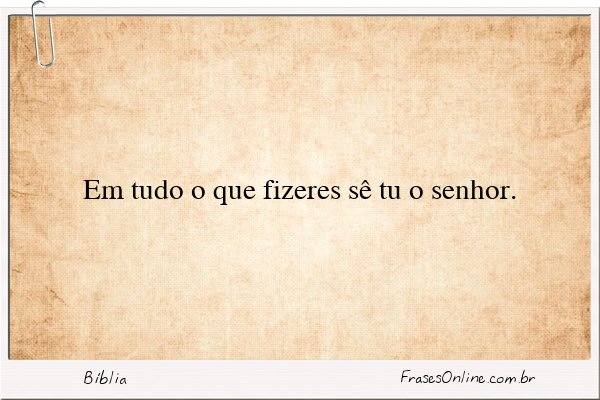 Frase de Bíblia