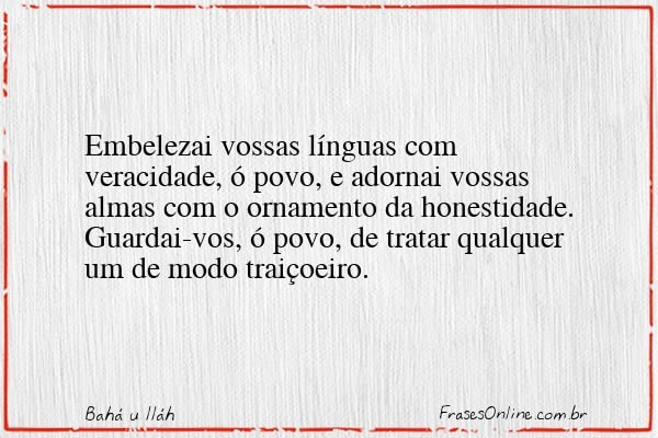 Frase de Bahá u lláh