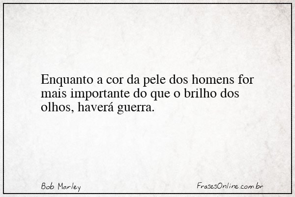 Frase de Bob Marley