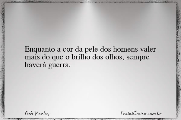 Frase de Bob Marley