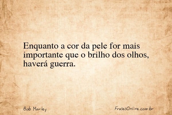 Frase de Bob Marley