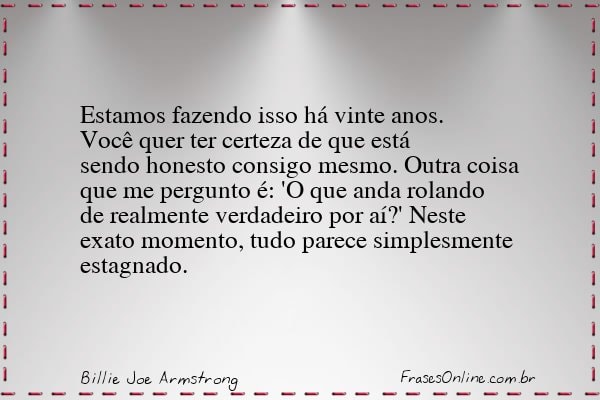 Frase de Billie Joe Armstrong