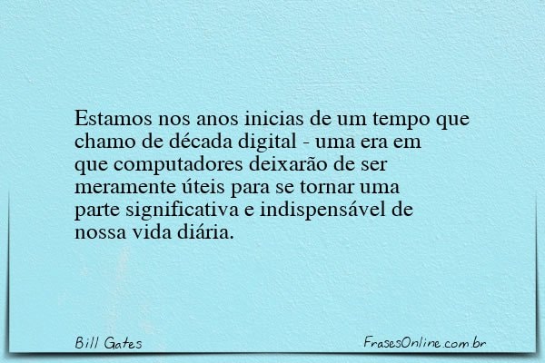 Frase de Bill Gates