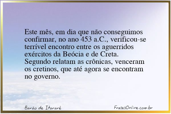 Frase de Barão de Itararé