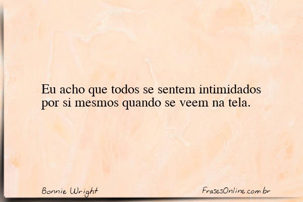 Frase de Bonnie Wright