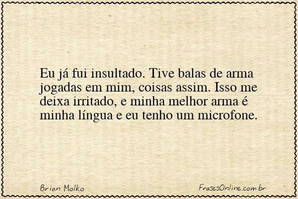 Frase de Brian Molko