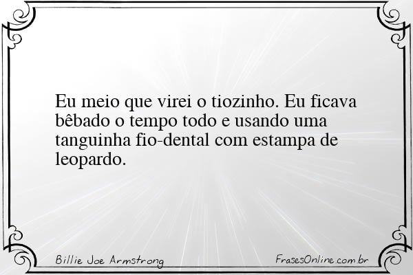 Frase de Billie Joe Armstrong