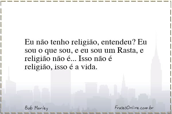 Frase de Bob Marley