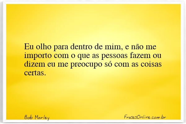 Frase de Bob Marley