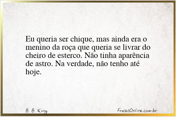 Frase de B. B. King