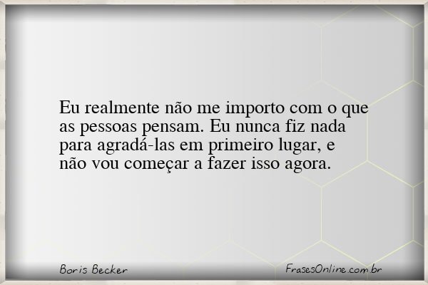 Frase de Boris Becker