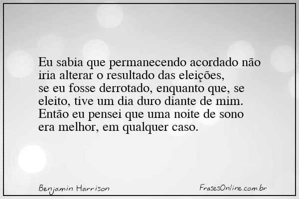 Frase de Benjamin Harrison