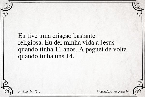 Frase de Brian Molko