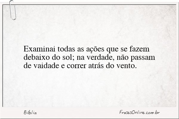 Frase de Bíblia