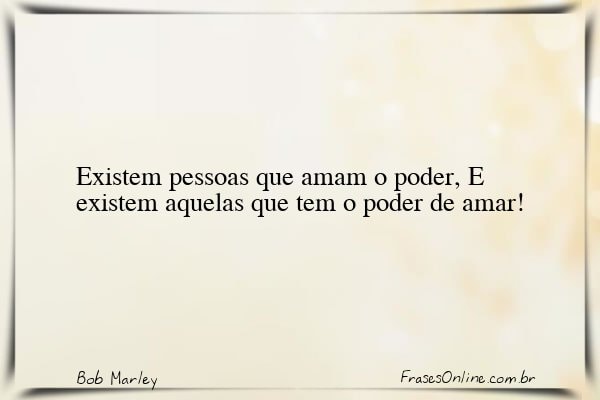 Frase de Bob Marley