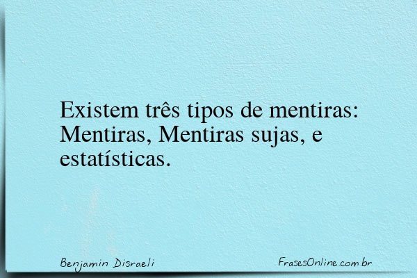 Frase de Benjamin Disraeli