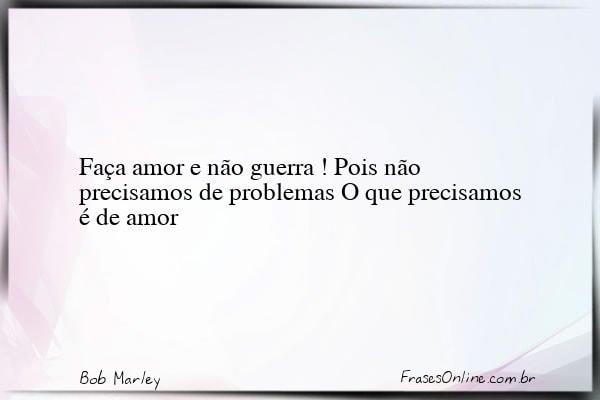 Frase de Bob Marley