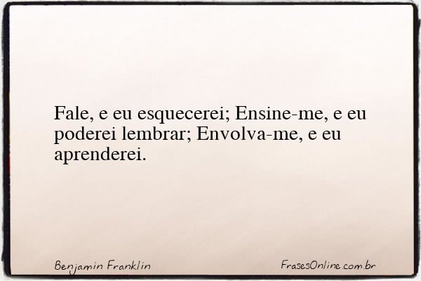Frase de Benjamin Franklin