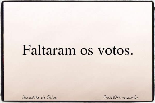 Frase de Benedita da Silva