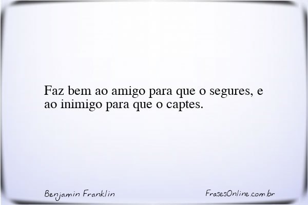 Frase de Benjamin Franklin