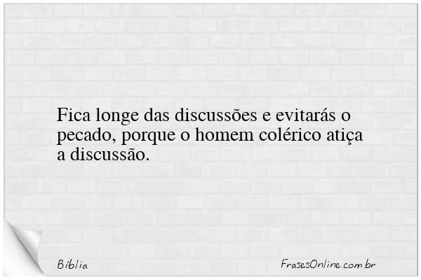 Frase de Bíblia